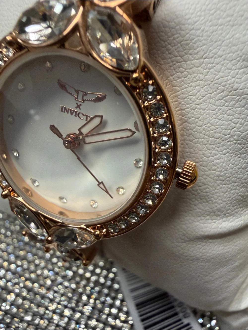 Invicta Rose Gold Crystal Accent Women's Bracelet Watch. 🆕